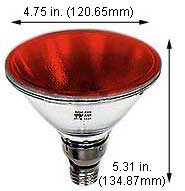 Incandescent Incandescent Par38 90PAR38QFL/RED