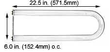 Fluorescent Fluorescent Tubes U-Bend FB40/CW/6/SS