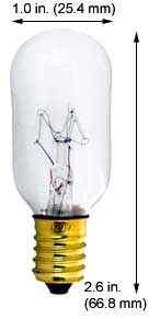 Incandescent Incandescent T8 25T8CL/E14