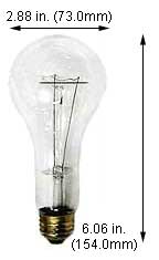 Incandescent Incandescent A23 100A23/20 CLEAR OVEN