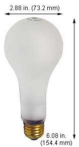 Incandescent Rough Service A23 200A23RS/SS