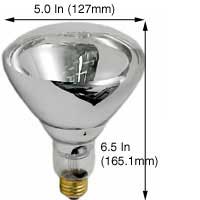 Incandescent Infrared Heat Par Type Heat Lamps 250BR40/1