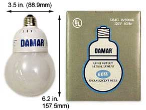 Fluorescent Compact Fluorescent Globe Shape (G30) DMG 16 2800K