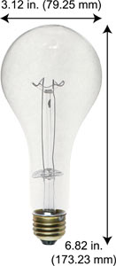 Incandescent Incandescent PS25 300M99PS25CL/SS