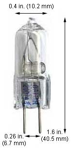 ***CLOSEOUT*** Tungsten Halogen(Quartz) Tubular JC35-WB 35W 