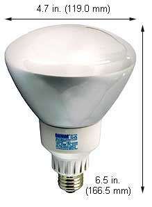 Fluorescent Compact Fluorescent Reflector Shape Medium Screw EL15W/R40/27K