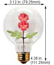 Incandescent Incandescent G25 G25 FLOWER - ROSE