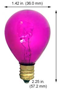 Incandescent Colored Sign Lamps 10S11/79TP