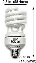 ***CLOSEOUT*** Compact Fluorescent Screw-in Compact Fluorescent SP20SL